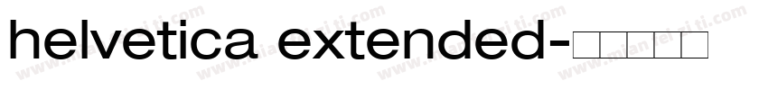 helvetica extended字体转换